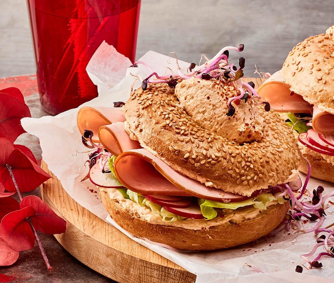 Puten-Bagel mit miree-Paprika-Chili - miree